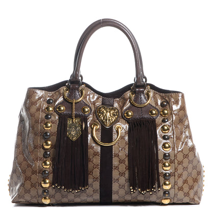 Gucci Crystal Monogram Medium Babouska Tote 1 of 7