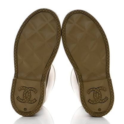 Chanel Caoutchouk CC High Boots 39 Dark Beige 5 of 9
