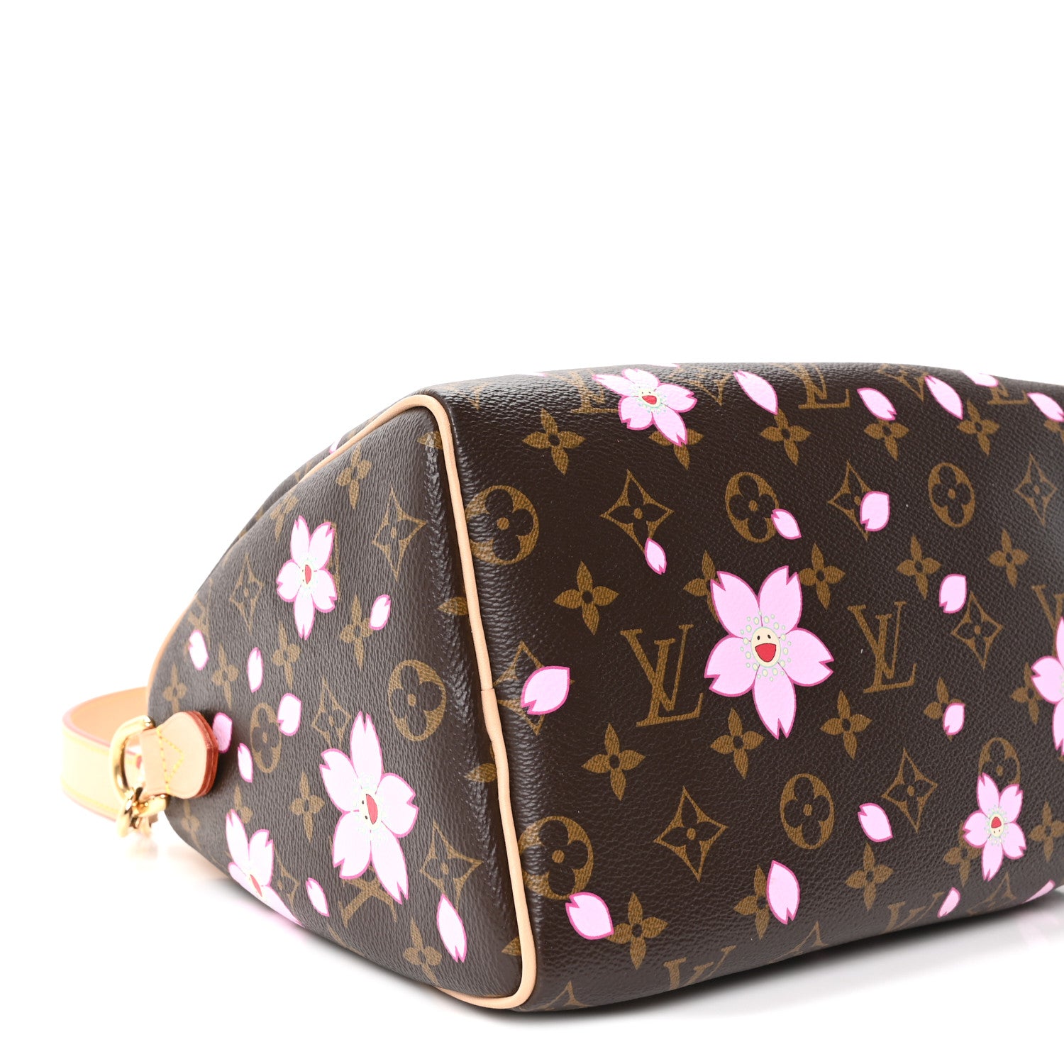 Louis Vuitton LV X TM Monogram Cherry Blossom Speedy Bandouliere 25 Sakura Brown 8 of 9