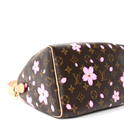 Louis Vuitton LV X TM Monogram Cherry Blossom Speedy Bandouliere 25 Sakura Brown 8 of 9