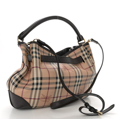 Burberry Haymarket Check Medium Willenmore Hobo Chocolate 3 of 11