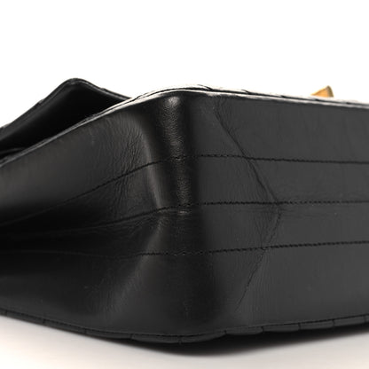 Chanel Aged Calfskin Chevron Quilted 2.55 Reissue 226 Flap Black 9 of 11