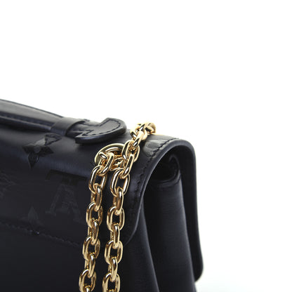Louis Vuitton Monogram Cuir Plume Ecume Very Chain Bag Black 18 of 19