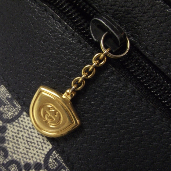 Gucci Monogram Web Shoulder Bag Navy 9 of 10