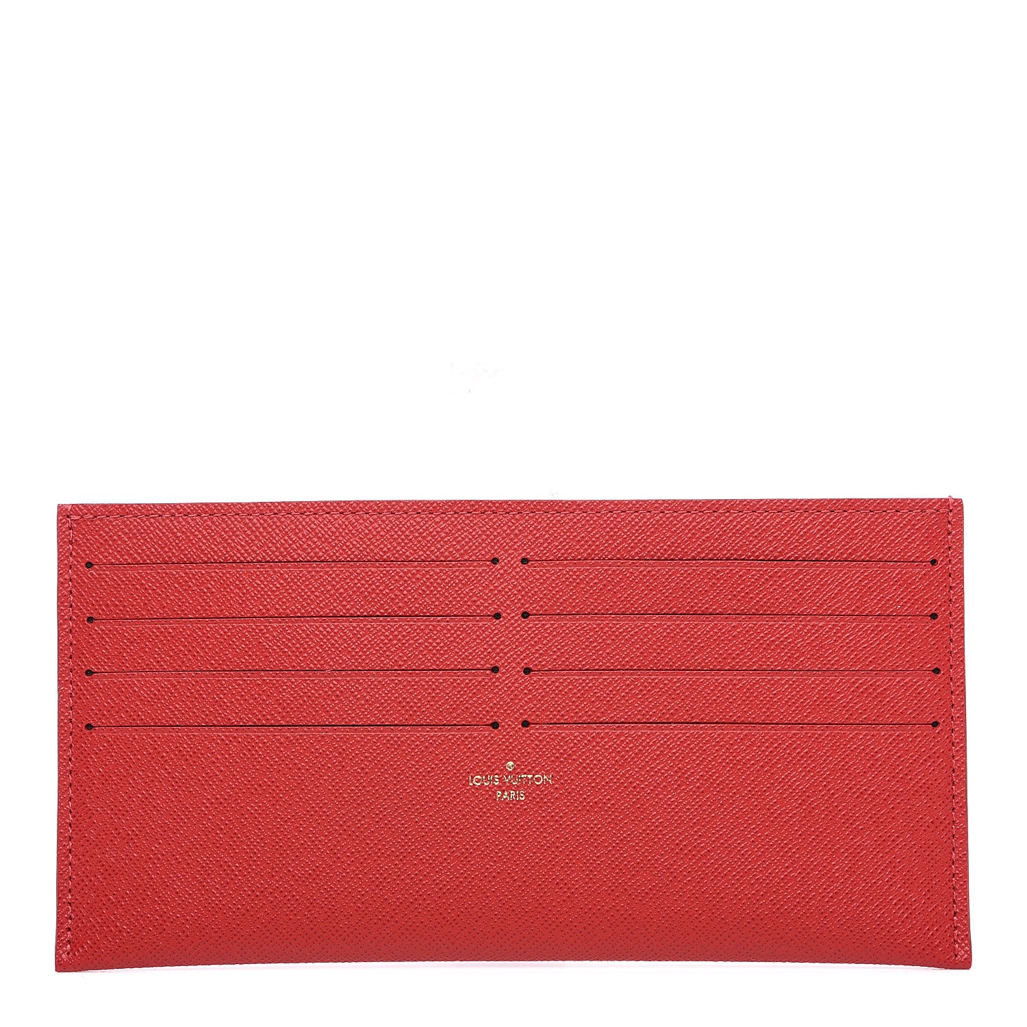 Louis Vuitton Calfskin Felicie Card Holder Insert Cherry 1 of 5