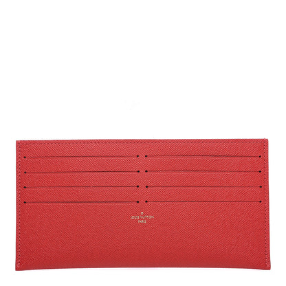 Louis Vuitton Calfskin Felicie Card Holder Insert Cherry 1 of 5