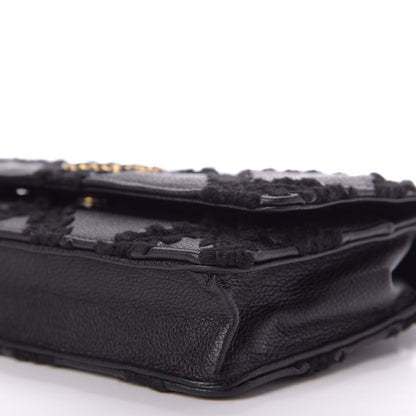 Chanel Calfskin Crochet 19 Wallet On Chain WOC Black 7 of 10