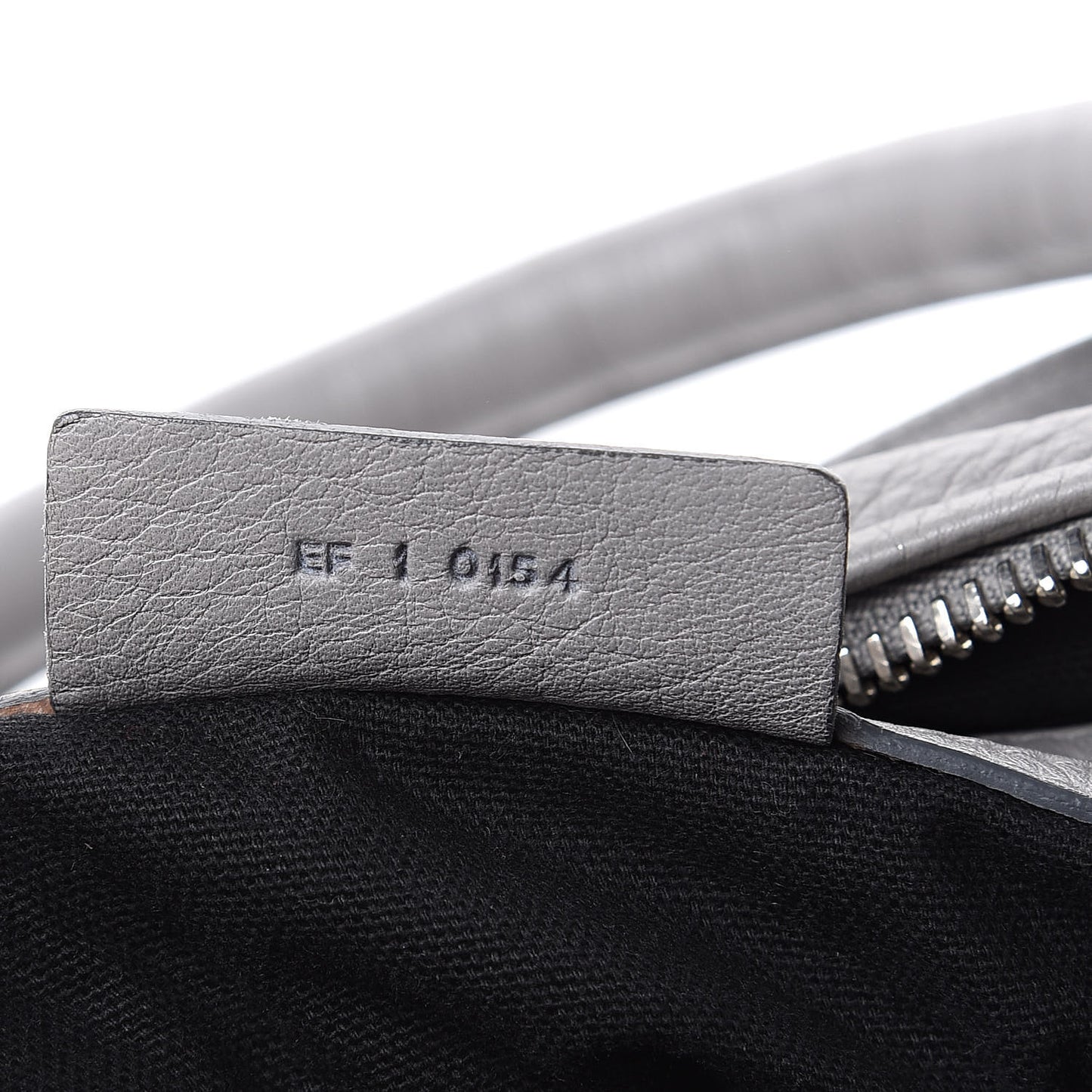 Calfskin Medium Bolt Stud Pandora Pearl Grey