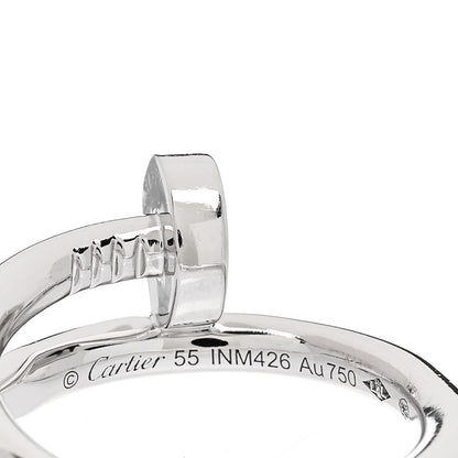 Cartier 18K White Gold Juste Un Clou Ring 55 7.25 4 of 4