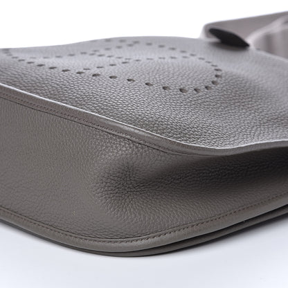 Hermes Taurillon Clemence Evelyne III GM Etain 9 of 10
