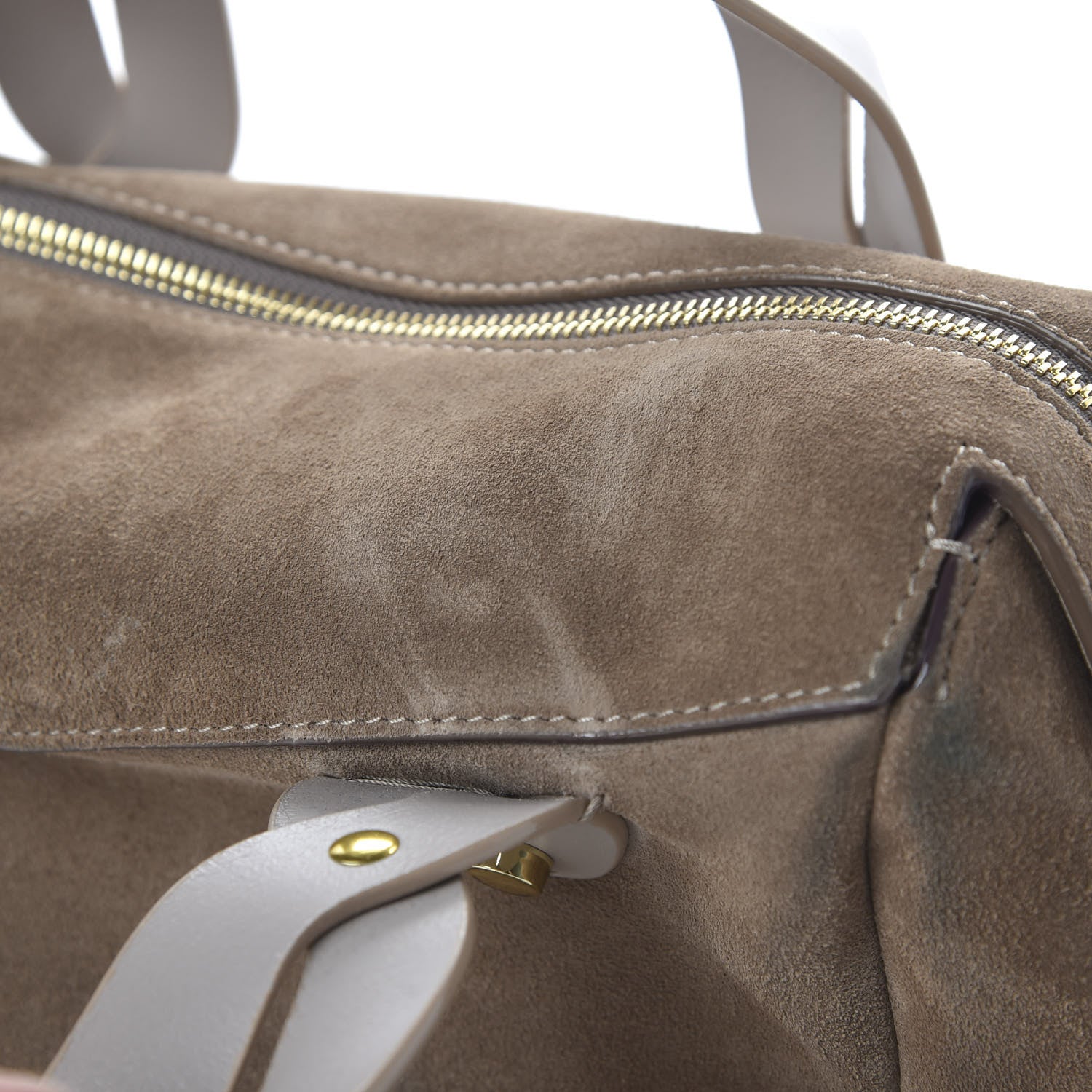 Jimmy Choo Suede Nappa Small Allie Bowling Bag Light Mocha 11 of 12