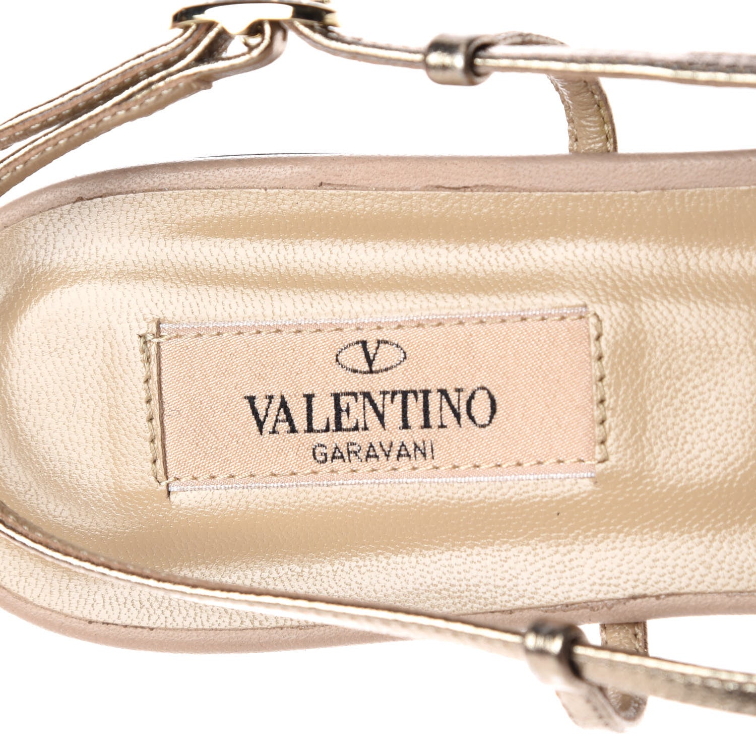 Valentino Garavani Metallic Calfskin Rose Slingback Flat Thong Sandals 40 Alba 9 of 13