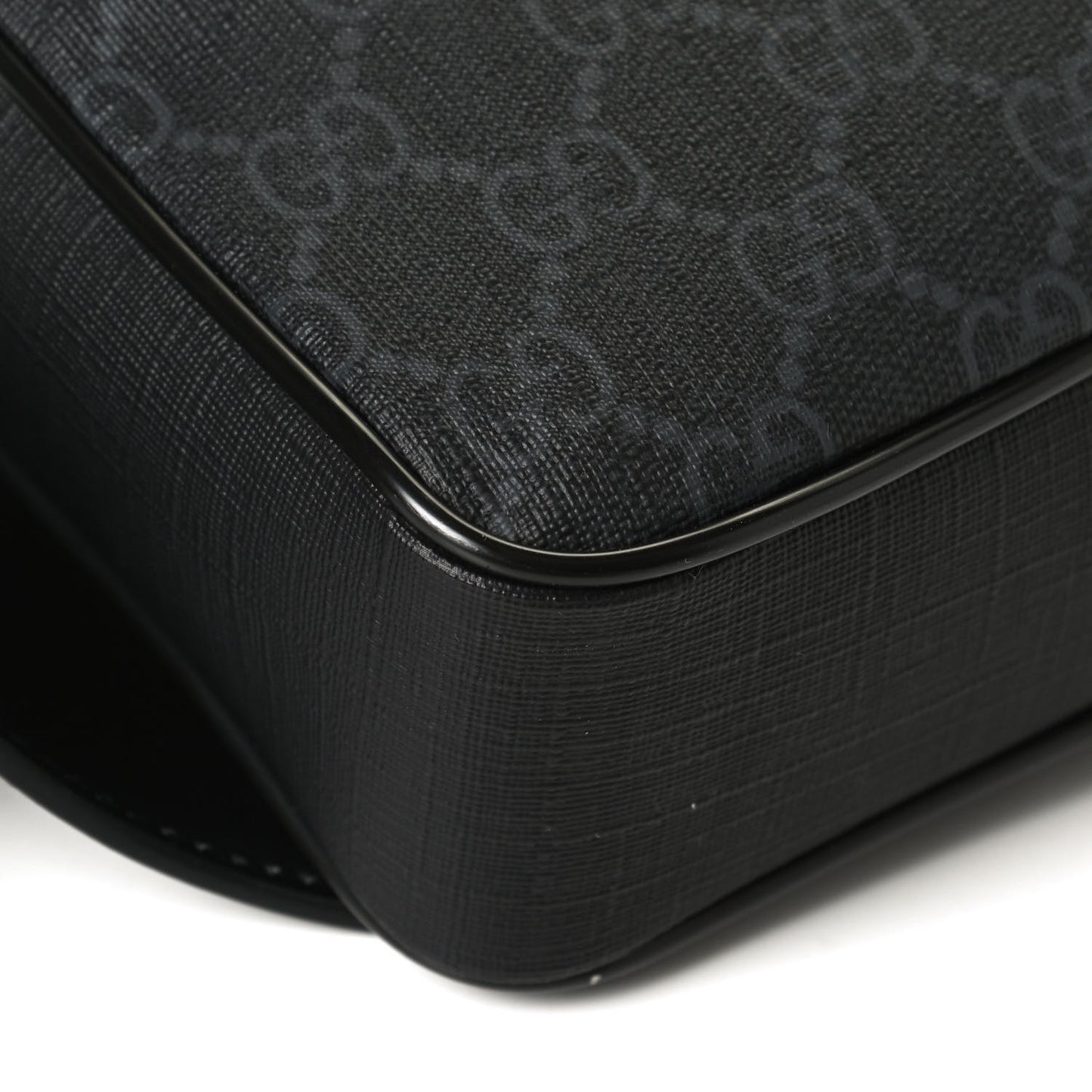Soft GG Supreme Monogram Web Belt Bag Black Grey