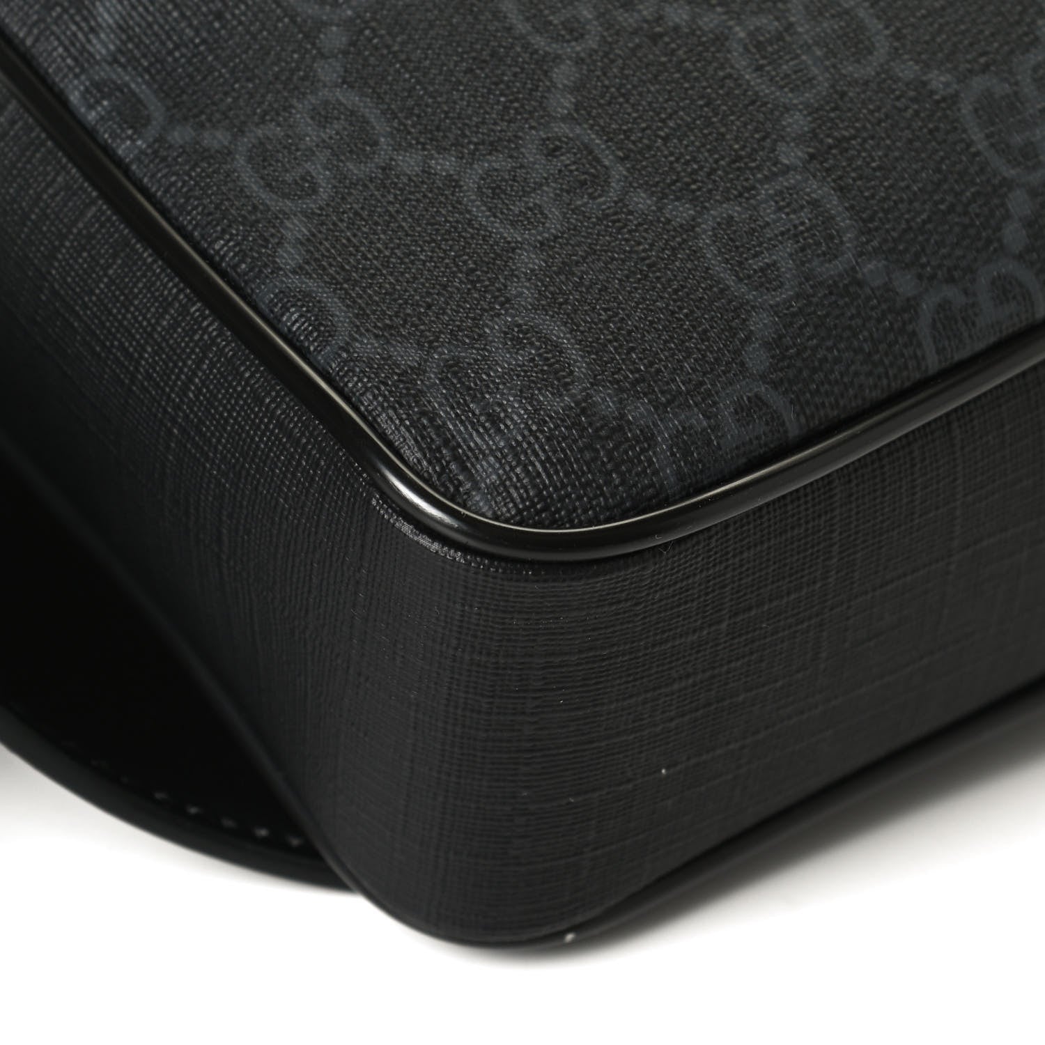 Gucci Soft GG Supreme Monogram Web Belt Bag Black Grey 11 of 12