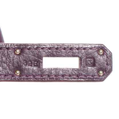 Hermes Taurillon Clemence Birkin 35 Raisin 49 of 58