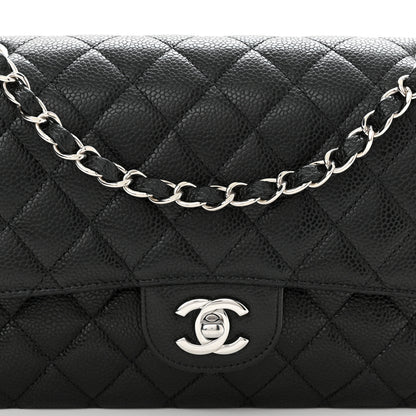 Chanel Caviar Quilted Medium Double Flap Black 7 of 9