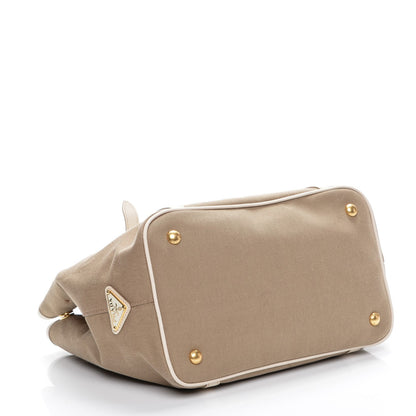 Prada Jacquard Logo Tote Corda Talco 4 of 10