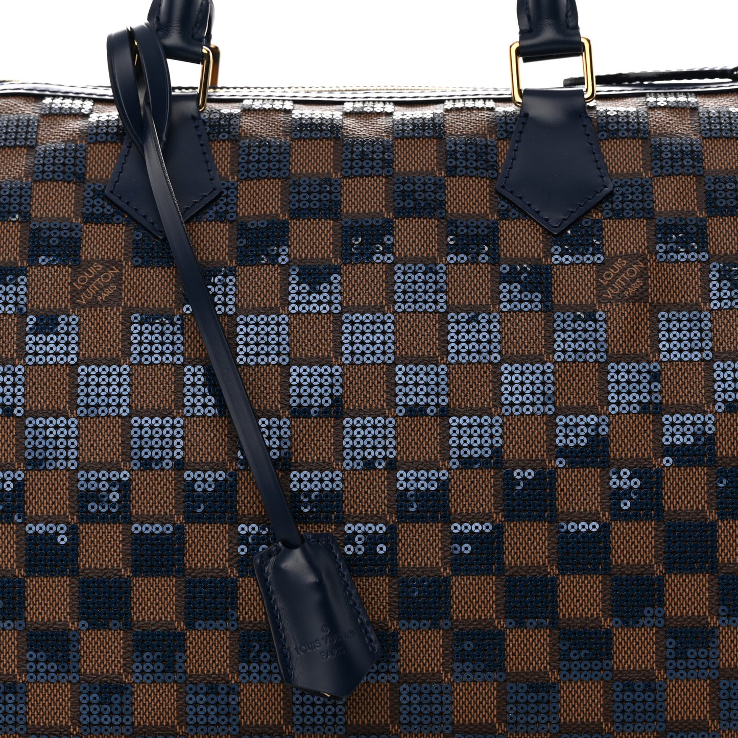 Damier Paillettes Speedy 30 Blue