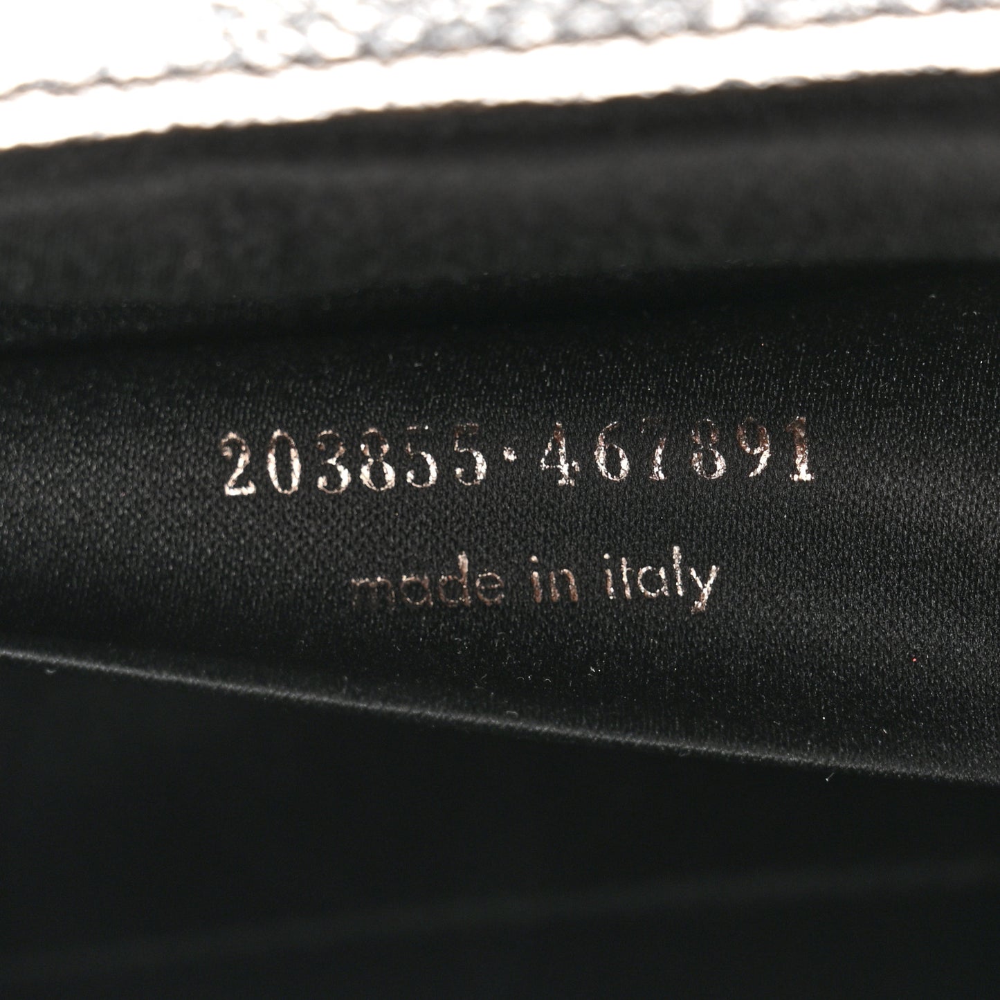 Metallic Calfskin Large Belle De Jour Clutch Dark Silver