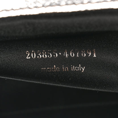 Saint Laurent Metallic Calfskin Large Belle De Jour Clutch Dark Silver 7 of 10