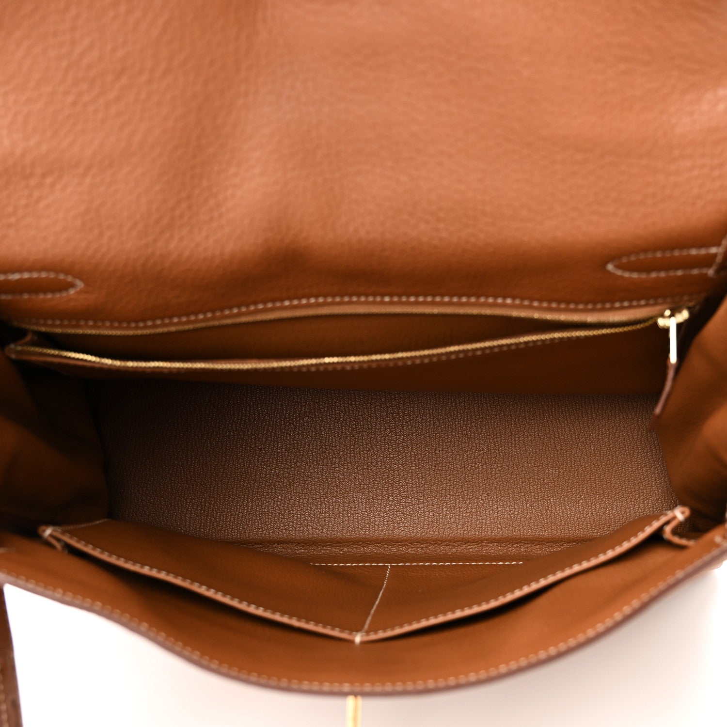 Hermes Taurillon Clemence Kelly Retourne 32 Gold 4 of 9