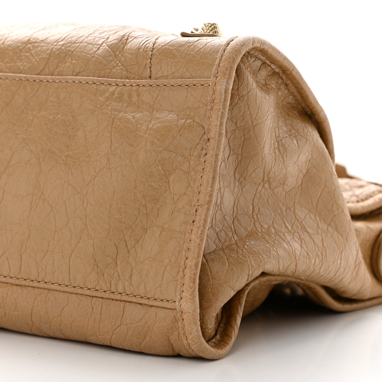 Agneau Giant 12 Gold Hardware City Beige Nougatine