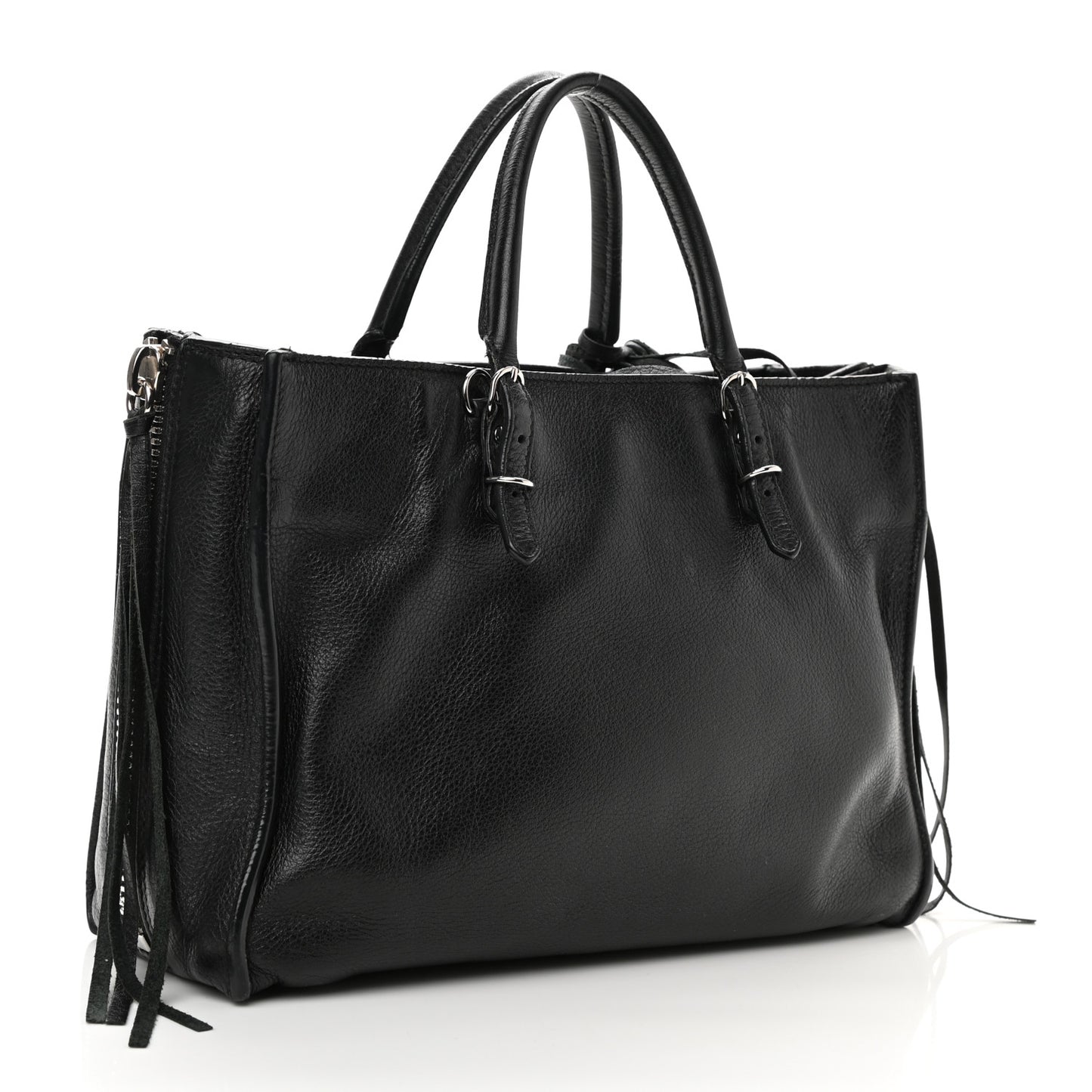 Veau Papier A6 Zip Around Tote Black