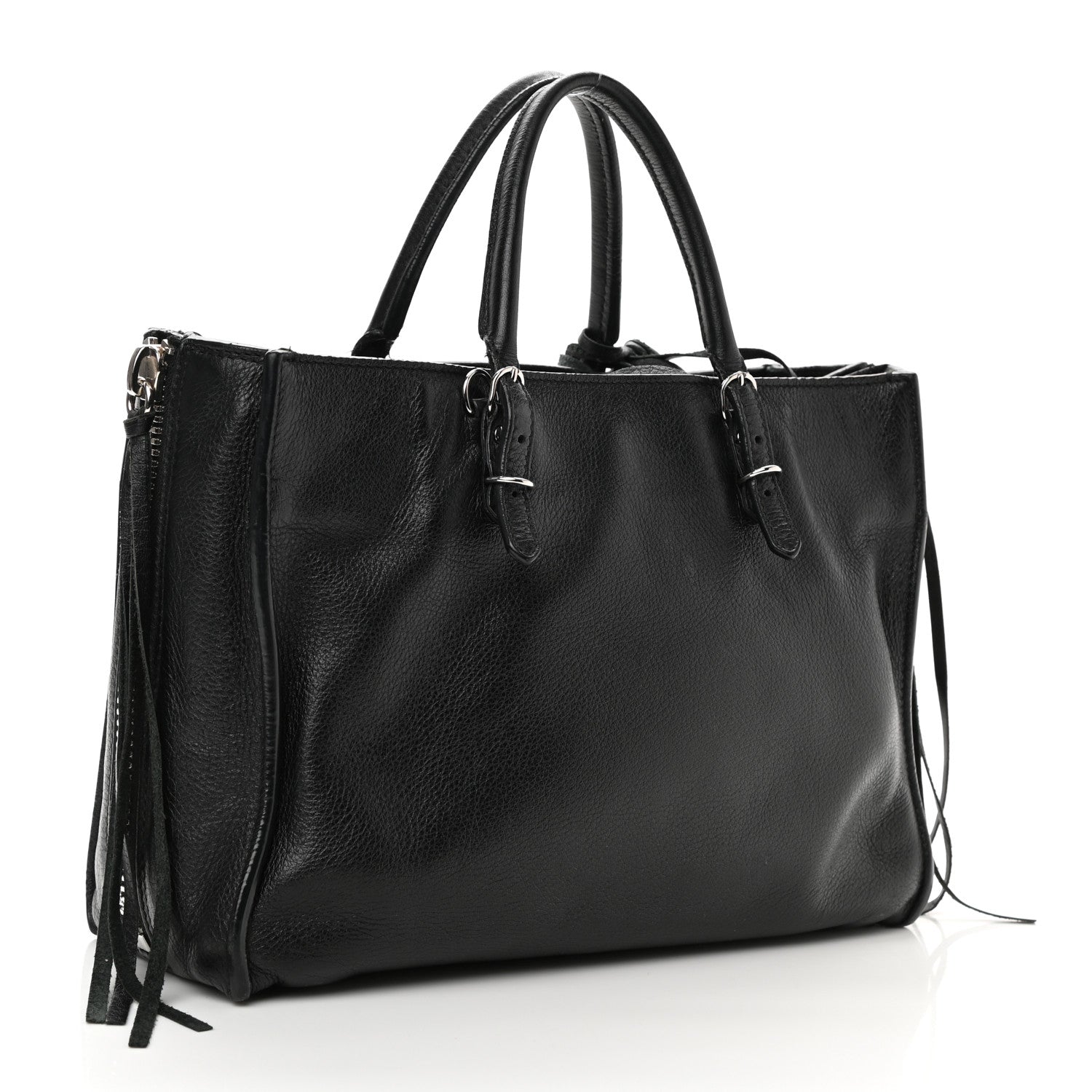 Balenciaga Veau Papier A6 Zip Around Tote Black 3 of 9