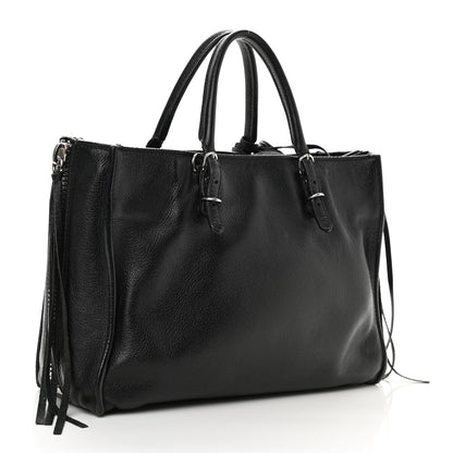 Balenciaga Veau Papier A6 Zip Around Tote Black 3 of 9