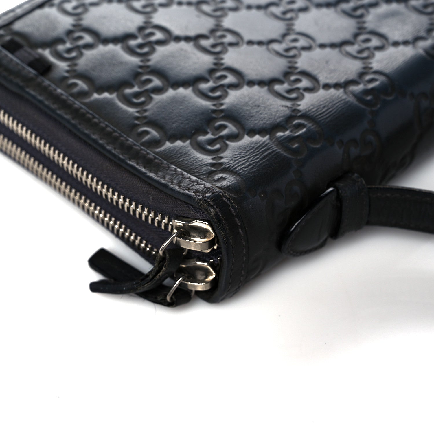 Gucci Guccissima Signature Travel Document Case Grey 13 of 33