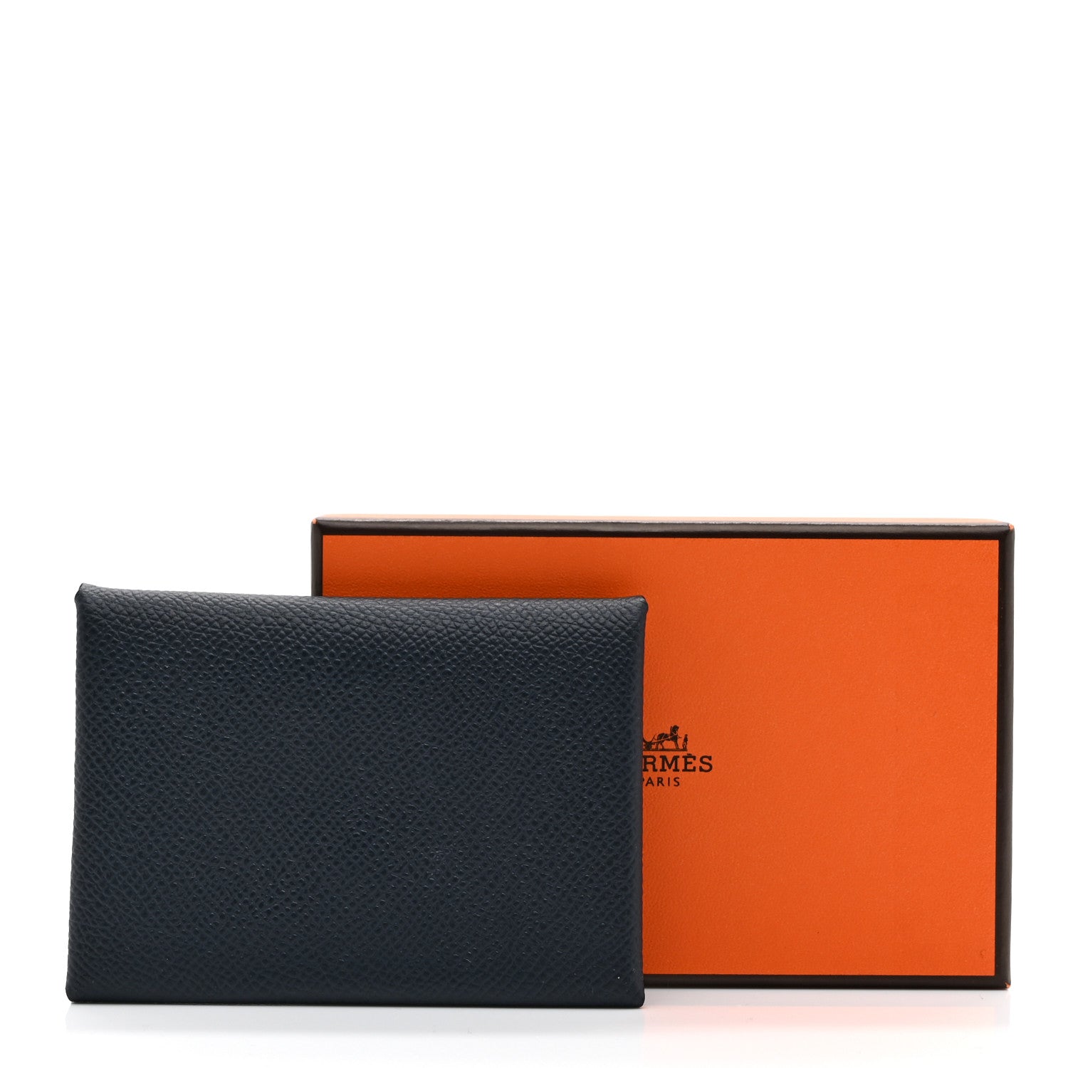 Hermes Epsom Verso Calvi Duo Card Case Bleu Indigo 8 of 8