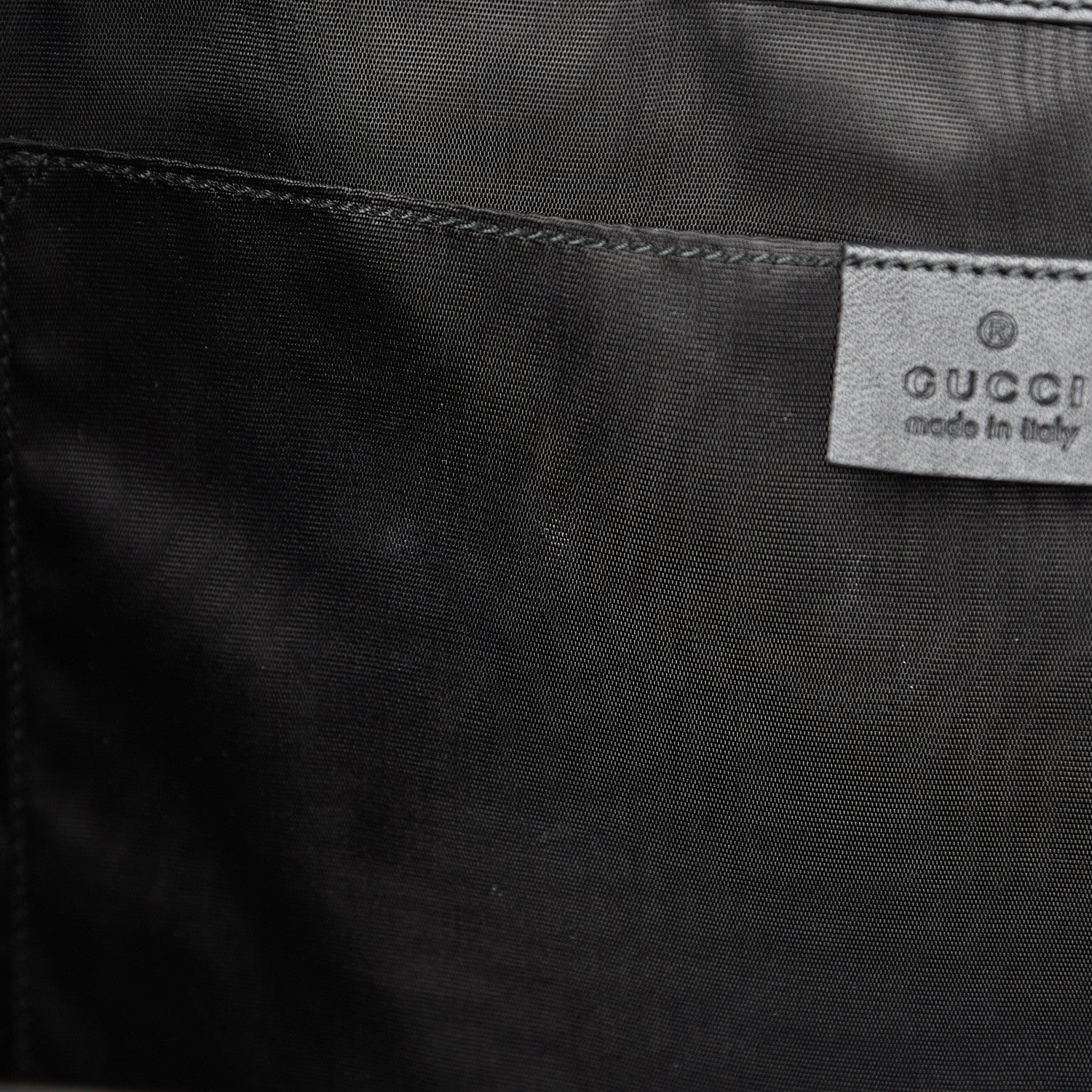 Gucci X SEGA Calfskin GUCCY Stars Portfolio Bag Black Gold 9 of 10