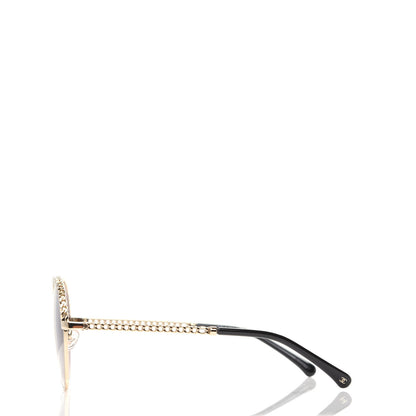 Chanel Chain Pantos Sunglasses 4242 Gold Brown 3 of 8