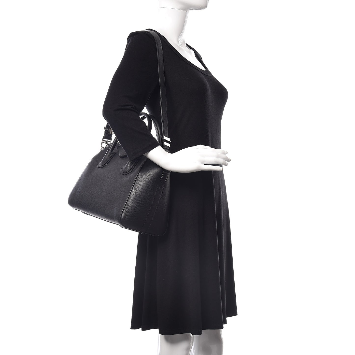 Sugar Goatskin Small Antigona Black