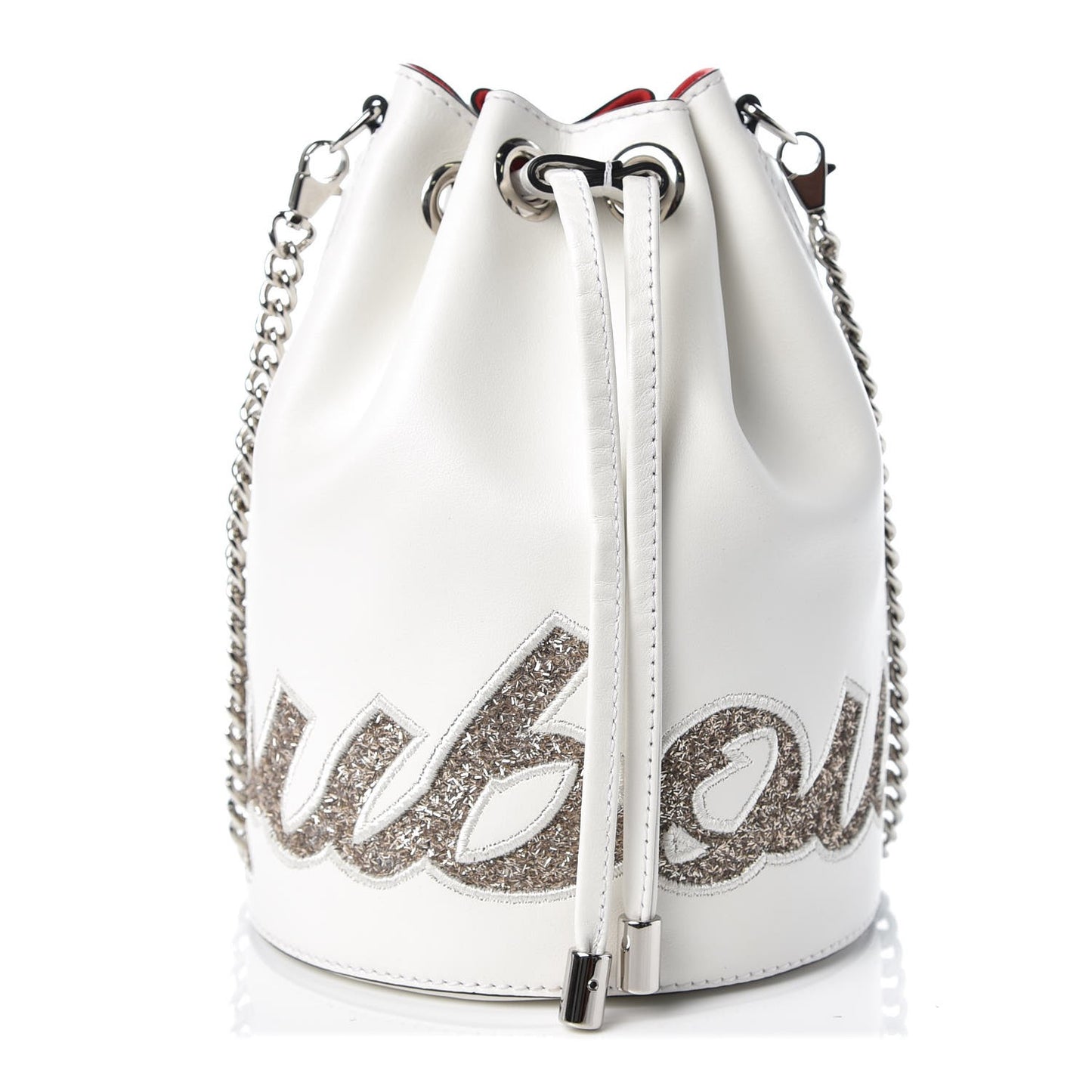 Calfskin Marie Jane Bucket White