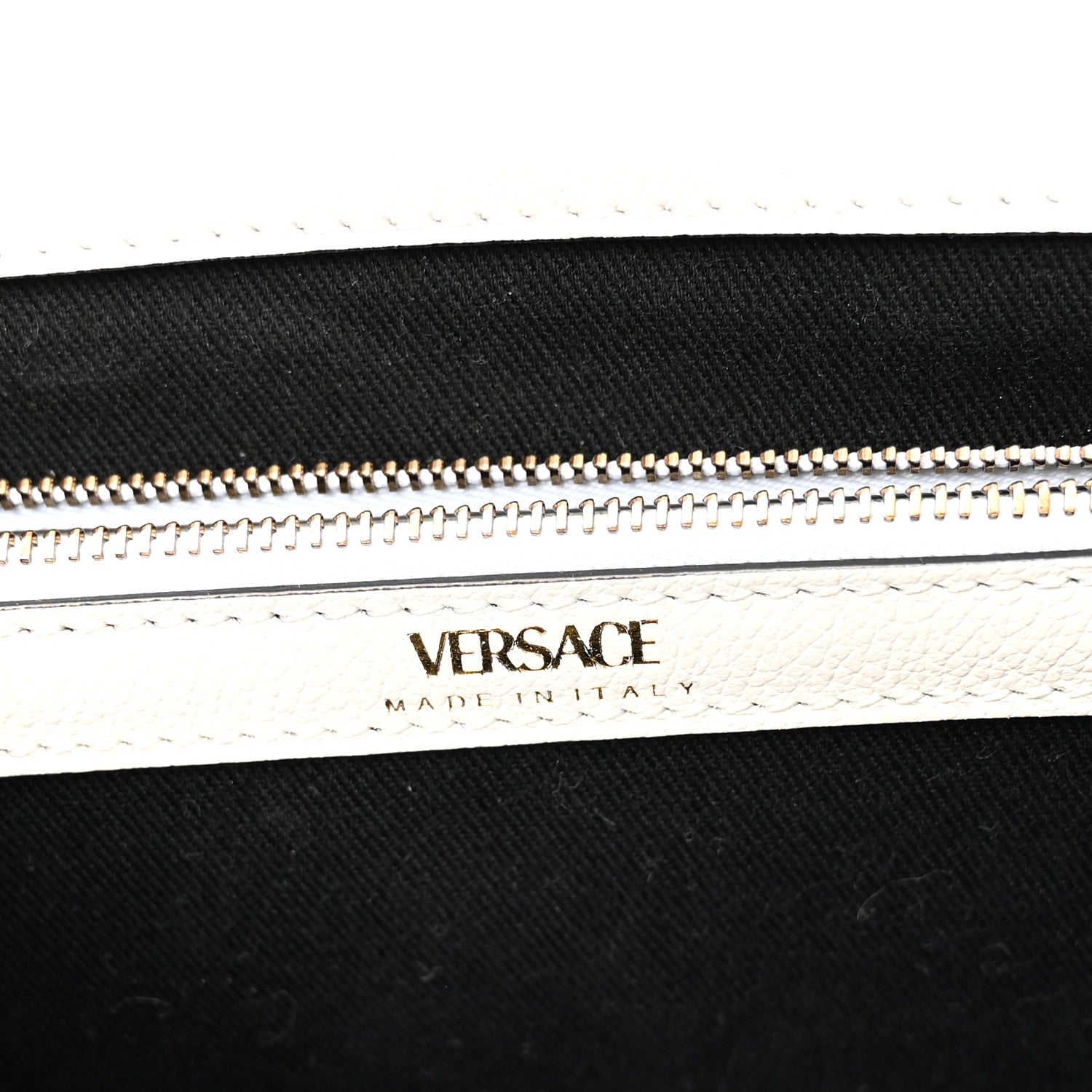 Versace Grained Calfskin Small La Medusa Chain White 6 of 9