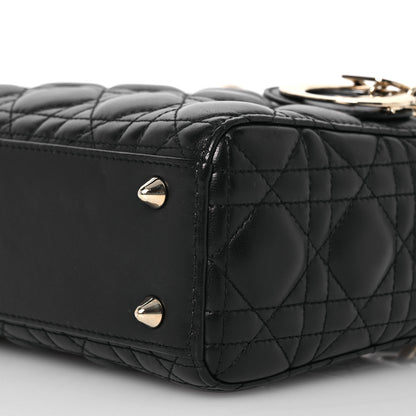 Christian Dior Lambskin Cannage Small My ABCDior Lady Dior Black 10 of 14