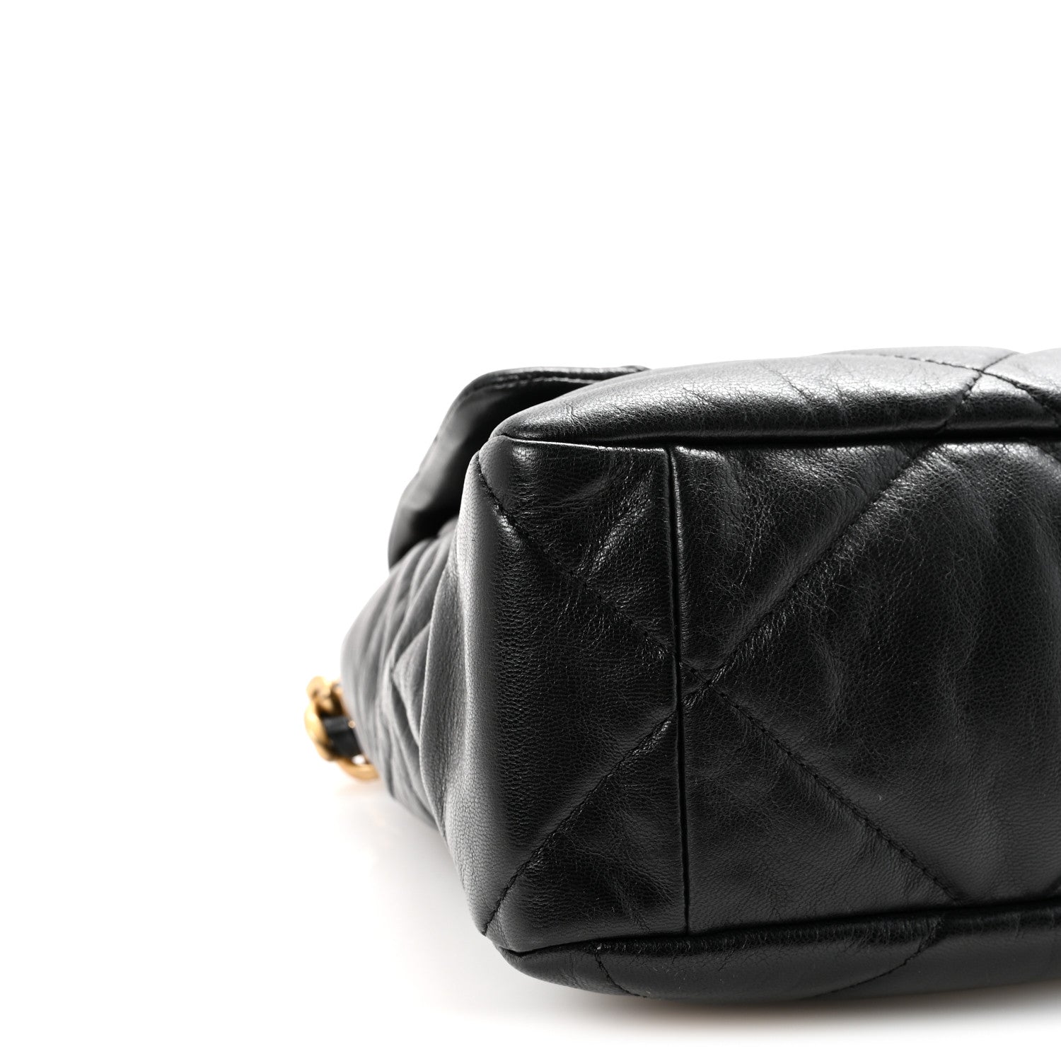 Chanel Goatskin Quilted Large Chanel 19 Flap Black 9 of 11