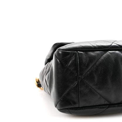 Chanel Goatskin Quilted Large Chanel 19 Flap Black 9 of 11