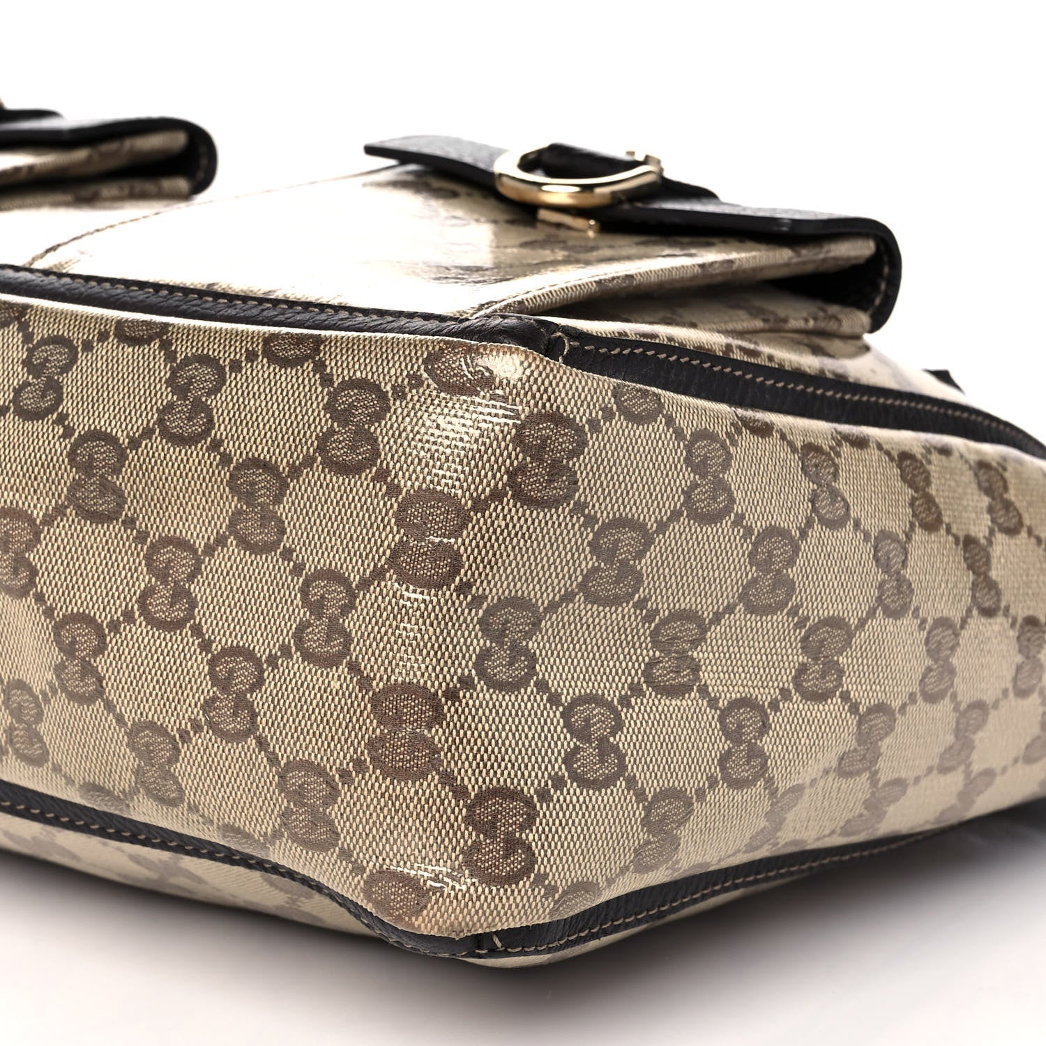 Gucci Crystal Monogram Abbey D Ring Tote Dark Brown 8 of 11