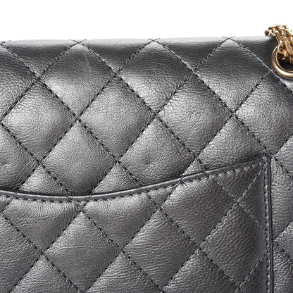 Chanel Metallic Calfskin Quilted 2.55 Reissue 226 Flap Charcoal 11 of 16