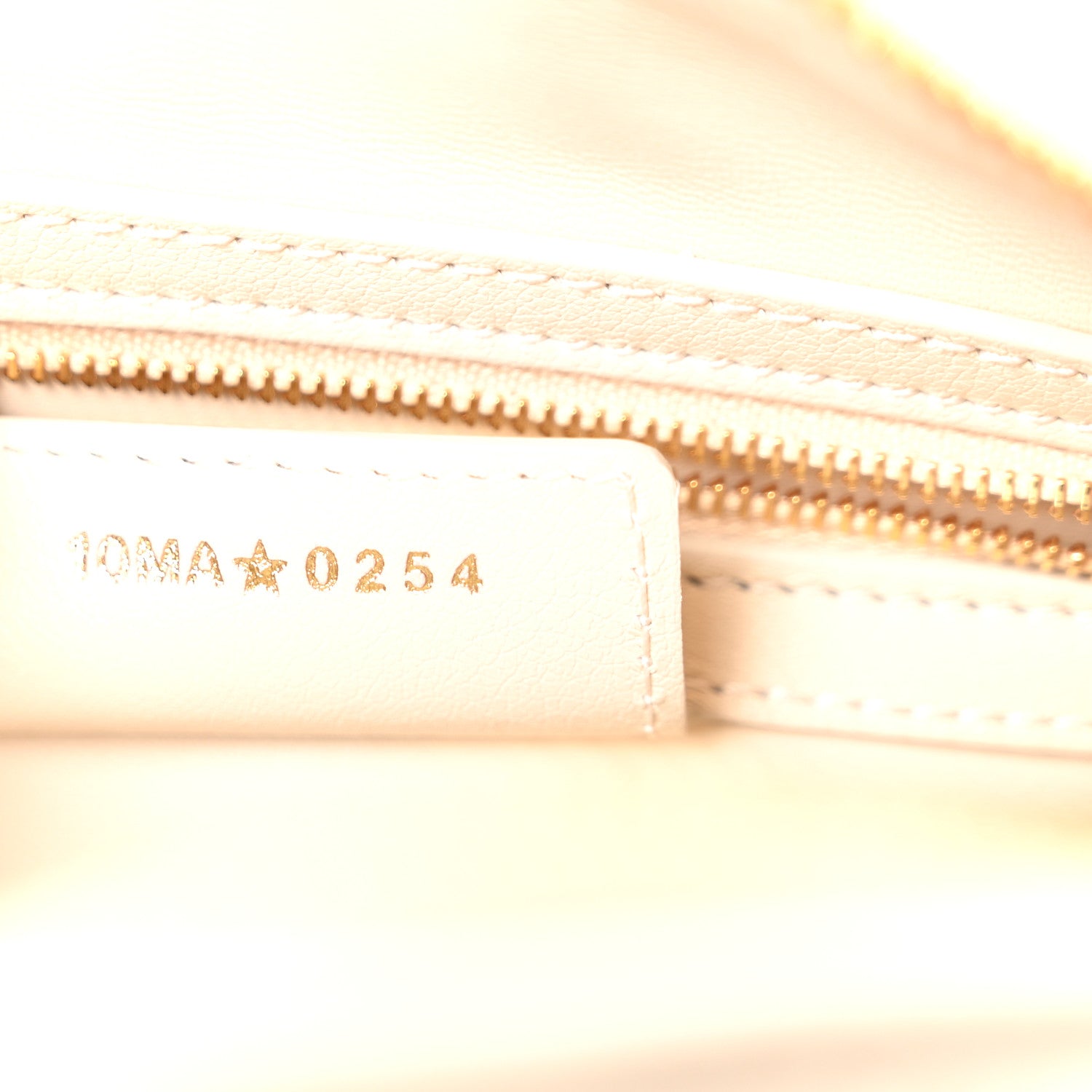 Christian Dior Calfskin Macrocannage Groove 20 Bag Dusty Ivory 6 of 10