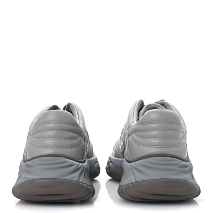 Gucci New Nappa Sombre Interlocking G Ripple Mens Platform Sneakers 11.5 Grey Sky 6 of 11