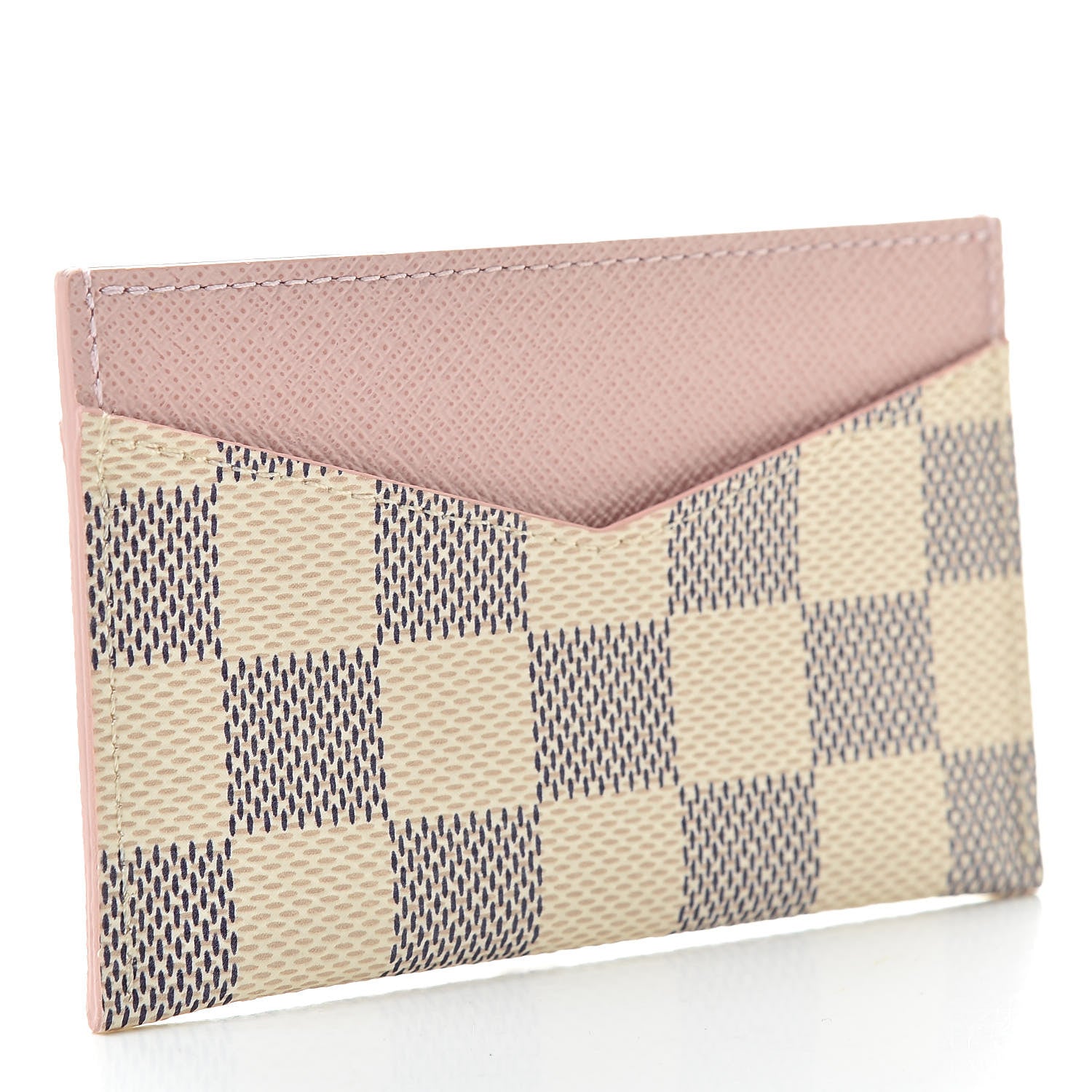 Louis Vuitton Damier Azur Daily Card Holder Rose Ballerine 3 of 8