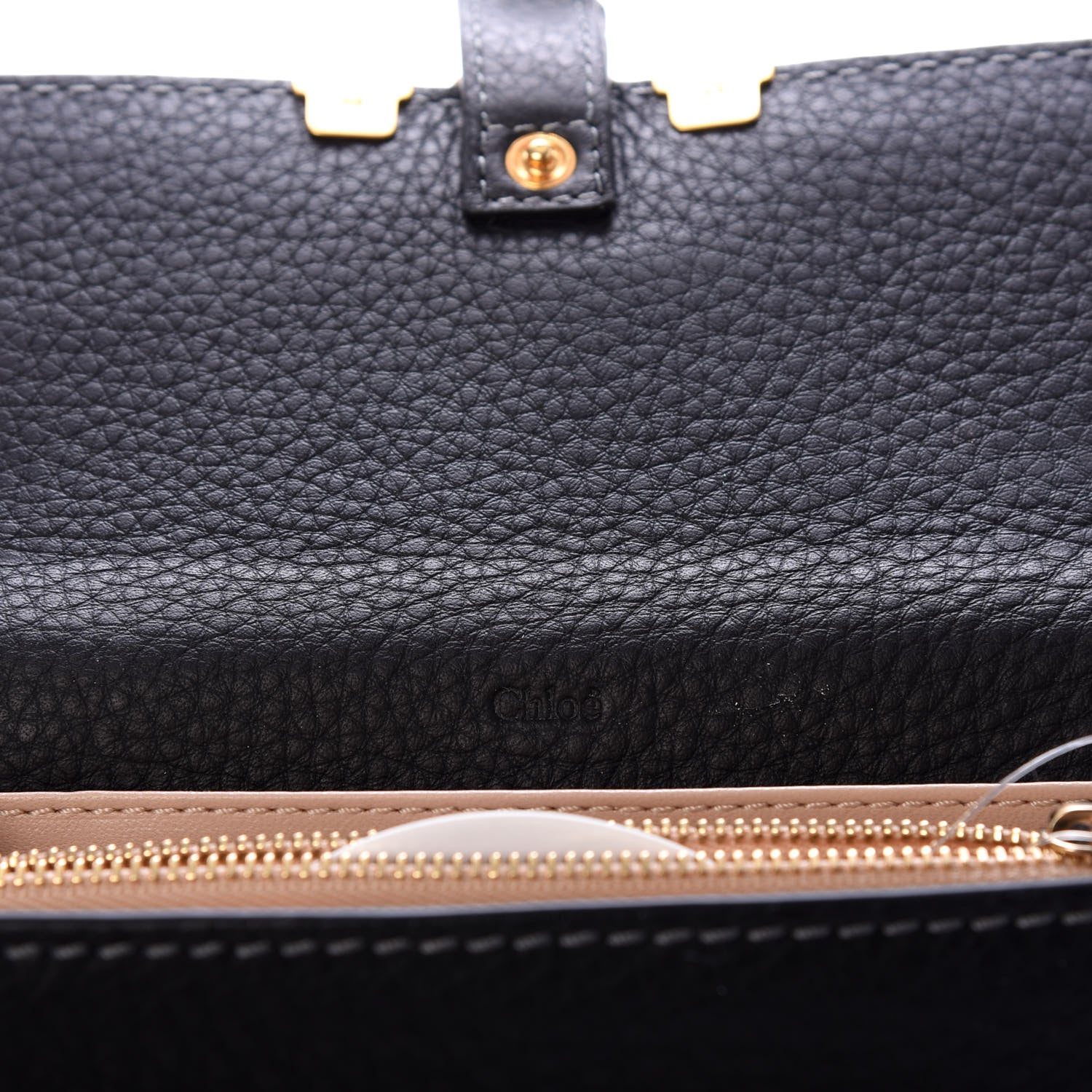 Chloe Calfskin Marcie Continental Flap Wallet Black 6 of 6