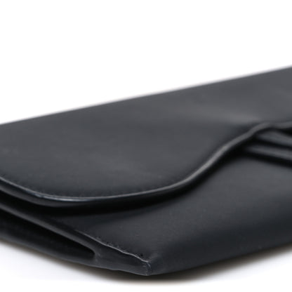 Christian Dior Ultra Matte Calfskin Saddle Chain Wallet Pouch Black 9 of 10