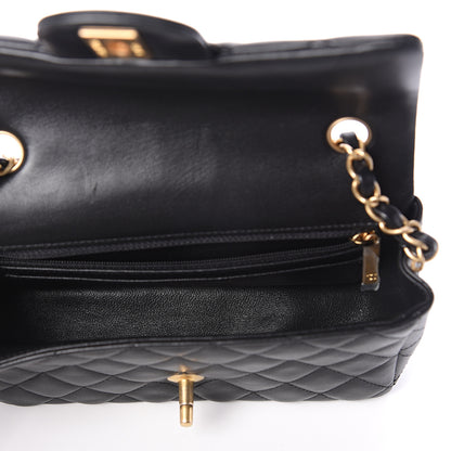 Chanel Lambskin Quilted Mini Rectangular Flap Black 4 of 8