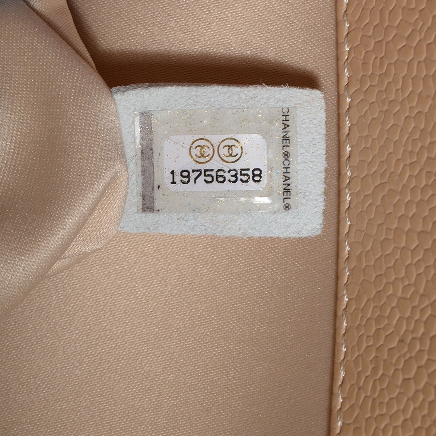 Caviar Grand Shopping Tote GST Beige Clair