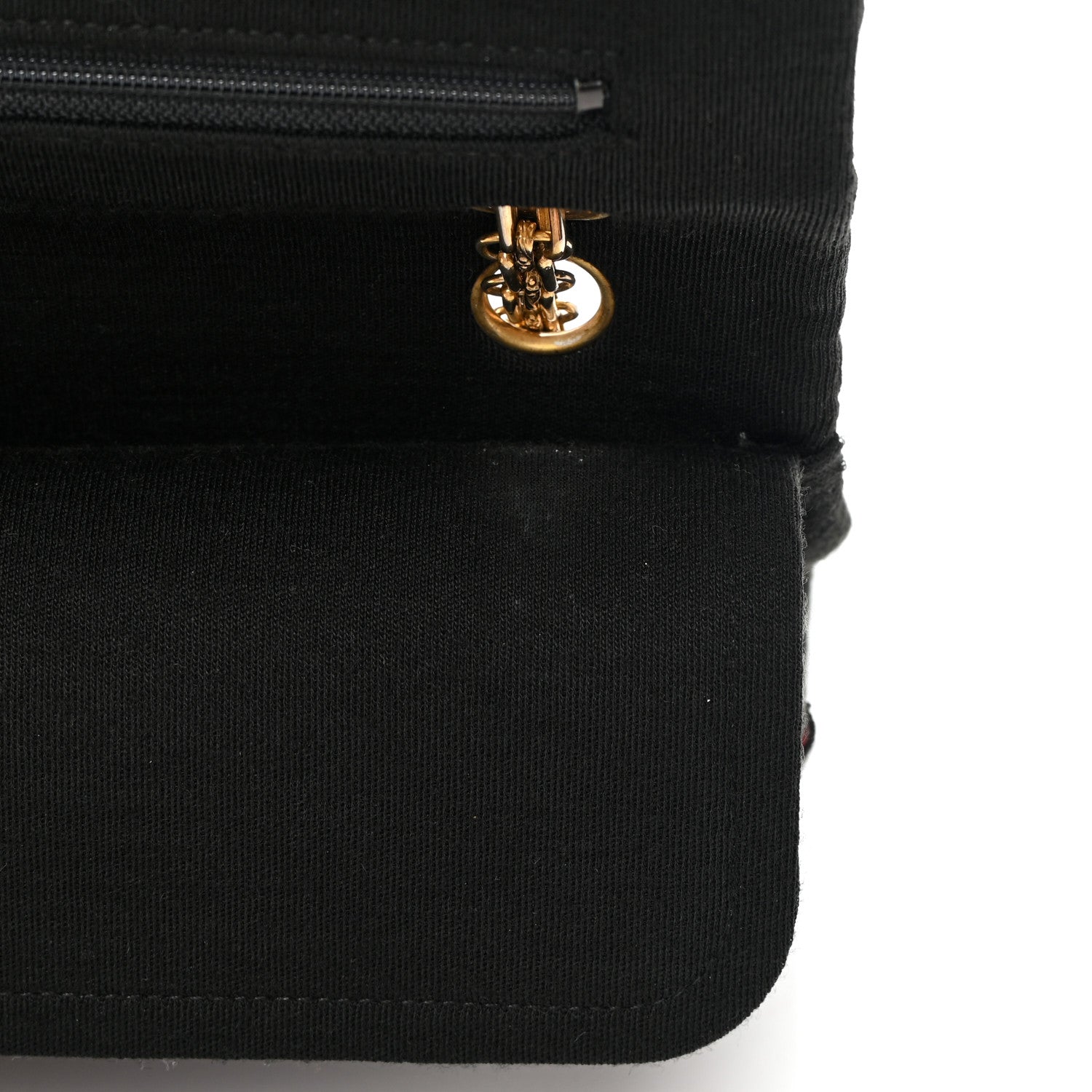 Chanel Jersey Quilted Small Double Flap Black 15 of 17