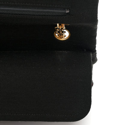 Chanel Jersey Quilted Small Double Flap Black 15 of 17